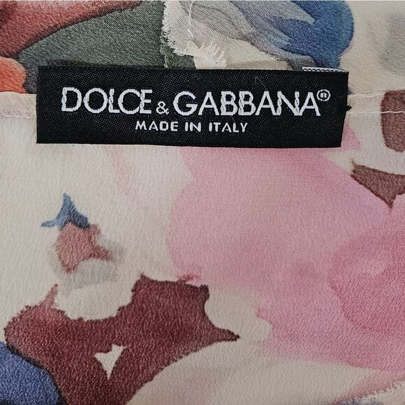 DOLCE & GABBANA Floral Print Women's Top Size Small - Picture 10 of 11